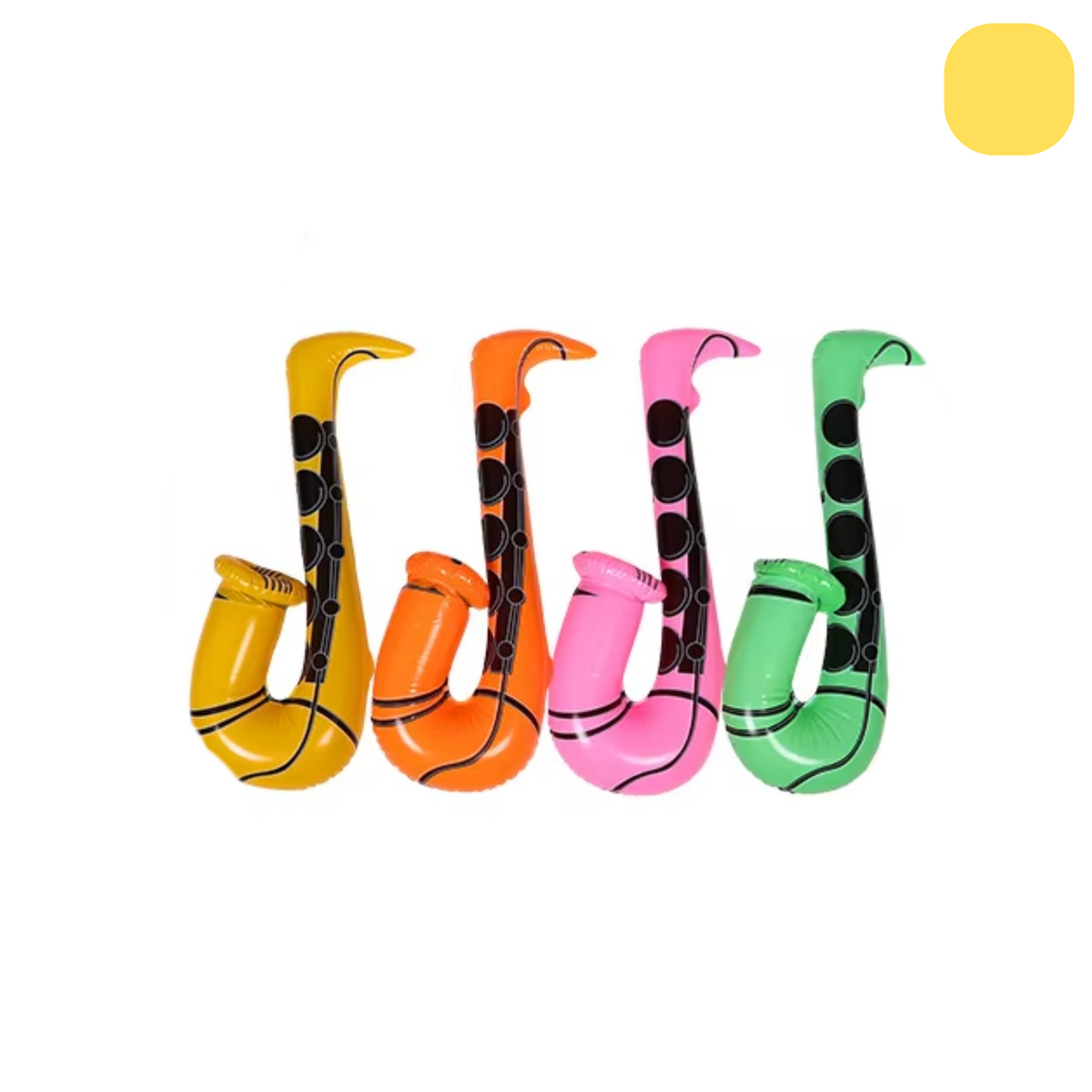 Opblaasbare Saxofoon Geel - Feest Accessoire - Zwembad Opblaas Speelgoed