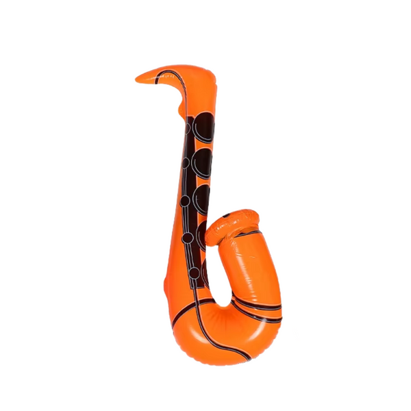 Opblaasbare Saxofoon Oranje - Feest Accessoire - Zwembad Opblaas Speelgoed