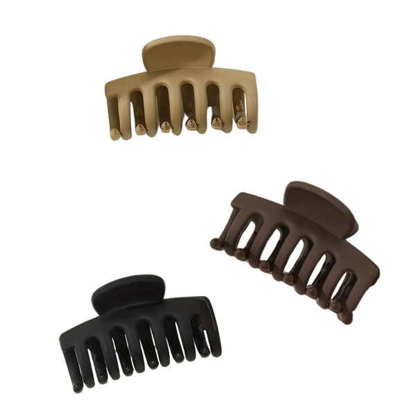 Mini Haarklemmen Set - Set van 3 - Nude Kleuren - Casual Dunne Claw Haarclip - Haaraccessoires - Geschikt voor alle haartypes - Stevige Compacte Claw Clip