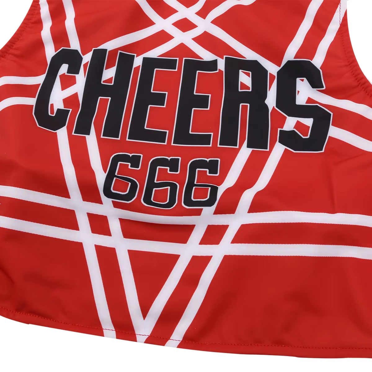 Sexy Cheerleader Kostuum - 2-delig Rood Verkleedpakje - Rokje & Korte Top Met Open Rug - Rollenspel / Cosplay - Lingerie Ondergoed voor Dames - Maat M