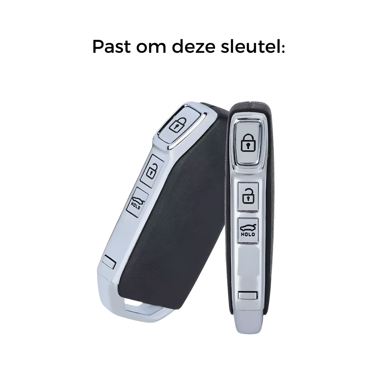 Zachte TPU Sleutelcover - Sleutelhoesje Geschikt voor Kia Niro / Cerato / Forte / Sorento / Soul / Telluride SX / Telluride / 2021 / Sportage R / 2022 / K5 / GT Lijn / 2021 / Seltos / Greed - Roze met Zilver - Key Cover - Auto Accessoires