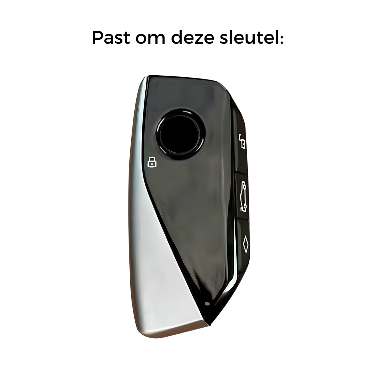 Zachte TPU Sleutelcover - Sleutelhoesje Geschikt voor BMW i7 / X7 / G07 / LCI / iX / U11 / 7 Serie / G70 / G09 / XM / U06 / G81 / M3 / 2023 - Goud met wit - Key Cover - Auto Accessoires