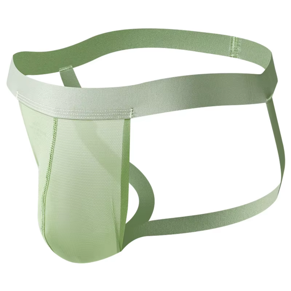 Heren String Transparant - Jockstrap Doorzichtig Groen - Sexy Design - Zacht en Comfortabel - Mannen Onderbroek - Lingerie Voor Mannen - Maat XXL / 2XL